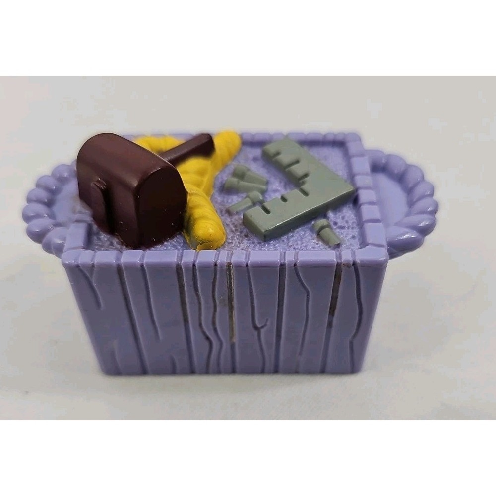 Fisher Price Little People tool box Noah's ark garage farm animal Purple crate